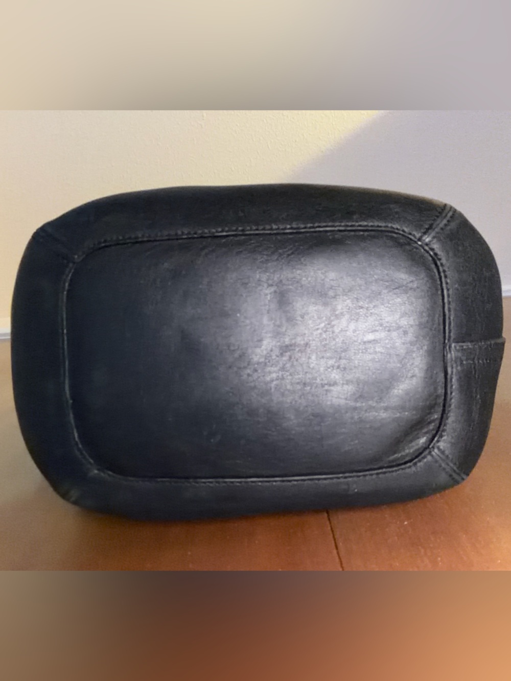 Coach Black Leather Bucket Bag Adjustable Strap Shoulder Hobo - Style 9186 - Picture 7 of 15